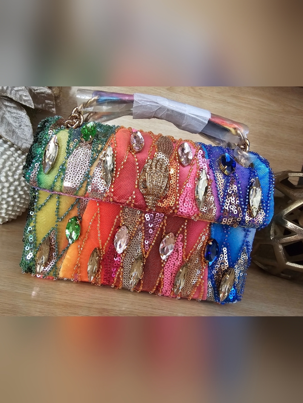 Kurt Geiger Medium Sequin Kesington Bag. - Picture 2 of 10